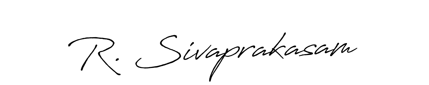 Make a beautiful signature design for name R. Sivaprakasam. With this signature (Antro_Vectra_Bolder) style, you can create a handwritten signature for free. R. Sivaprakasam signature style 7 images and pictures png