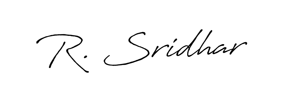 You can use this online signature creator to create a handwritten signature for the name R. Sridhar. This is the best online autograph maker. R. Sridhar signature style 7 images and pictures png