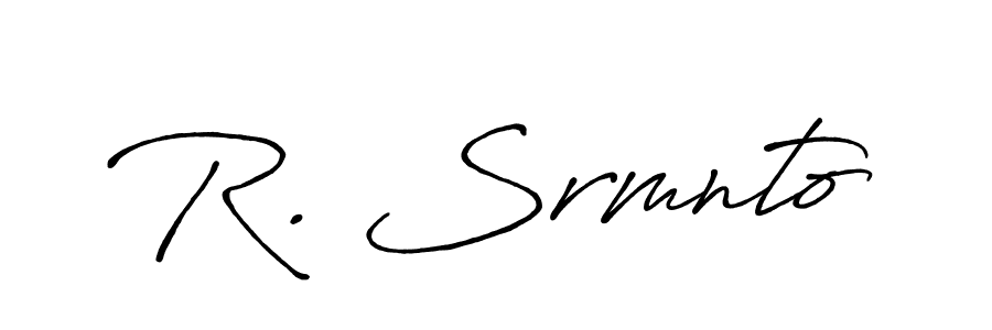 How to make R. Srmnto signature? Antro_Vectra_Bolder is a professional autograph style. Create handwritten signature for R. Srmnto name. R. Srmnto signature style 7 images and pictures png