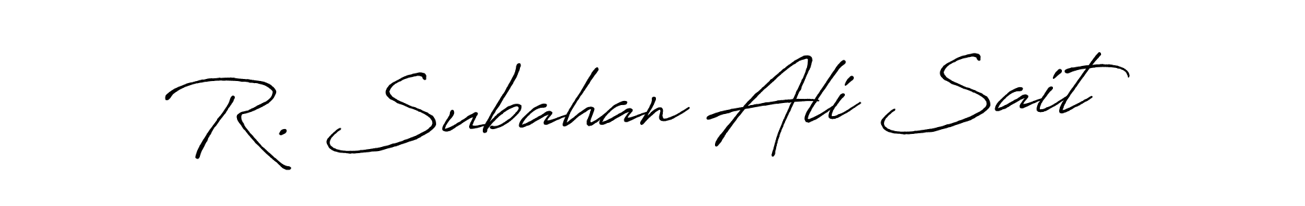 It looks lik you need a new signature style for name R. Subahan Ali Sait. Design unique handwritten (Antro_Vectra_Bolder) signature with our free signature maker in just a few clicks. R. Subahan Ali Sait signature style 7 images and pictures png