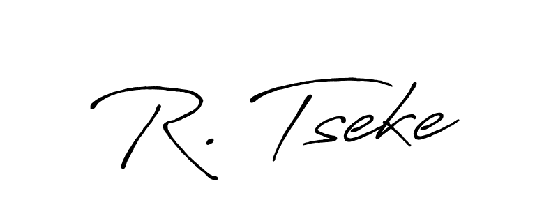 Make a beautiful signature design for name R. Tseke. With this signature (Antro_Vectra_Bolder) style, you can create a handwritten signature for free. R. Tseke signature style 7 images and pictures png