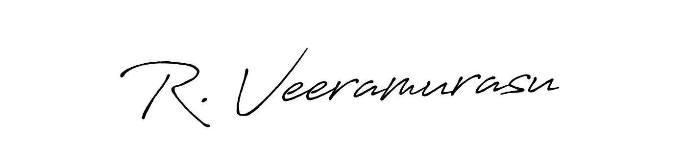 You should practise on your own different ways (Antro_Vectra_Bolder) to write your name (R. Veeramurasu) in signature. don't let someone else do it for you. R. Veeramurasu signature style 7 images and pictures png