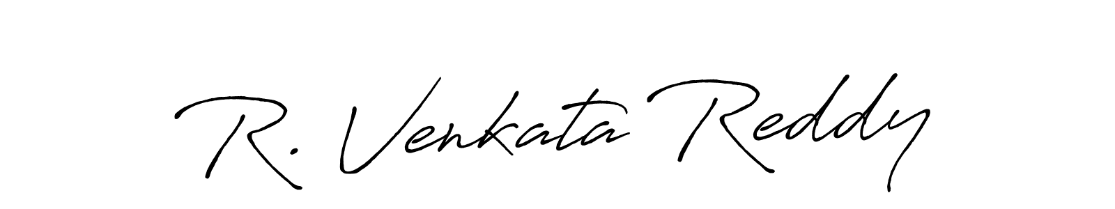 Design your own signature with our free online signature maker. With this signature software, you can create a handwritten (Antro_Vectra_Bolder) signature for name R. Venkata Reddy. R. Venkata Reddy signature style 7 images and pictures png