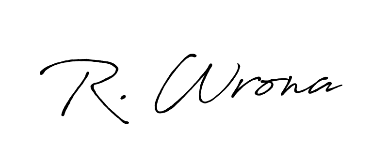 You can use this online signature creator to create a handwritten signature for the name R. Wrona. This is the best online autograph maker. R. Wrona signature style 7 images and pictures png