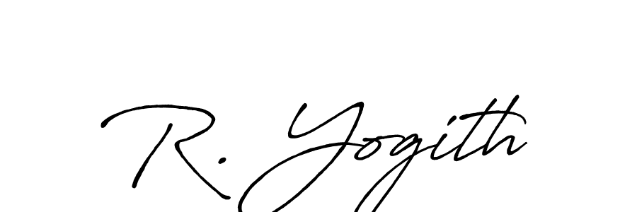 You should practise on your own different ways (Antro_Vectra_Bolder) to write your name (R. Yogith) in signature. don't let someone else do it for you. R. Yogith signature style 7 images and pictures png