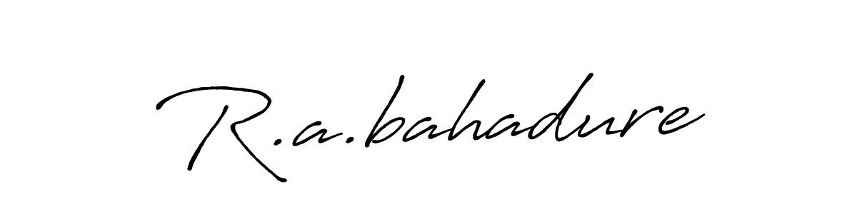 How to Draw R.a.bahadure signature style? Antro_Vectra_Bolder is a latest design signature styles for name R.a.bahadure. R.a.bahadure signature style 7 images and pictures png