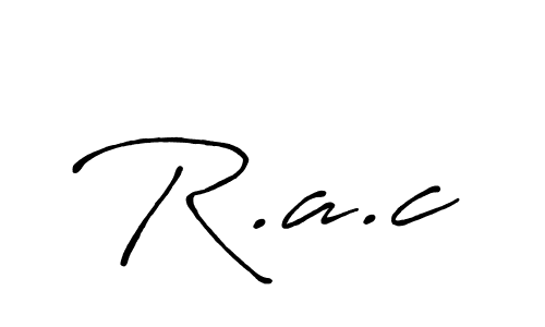 You should practise on your own different ways (Antro_Vectra_Bolder) to write your name (R.a.c) in signature. don't let someone else do it for you. R.a.c signature style 7 images and pictures png