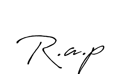 R.a.p stylish signature style. Best Handwritten Sign (Antro_Vectra_Bolder) for my name. Handwritten Signature Collection Ideas for my name R.a.p. R.a.p signature style 7 images and pictures png