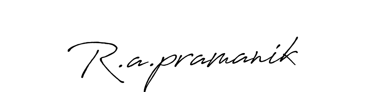 Also we have R.a.pramanik name is the best signature style. Create professional handwritten signature collection using Antro_Vectra_Bolder autograph style. R.a.pramanik signature style 7 images and pictures png