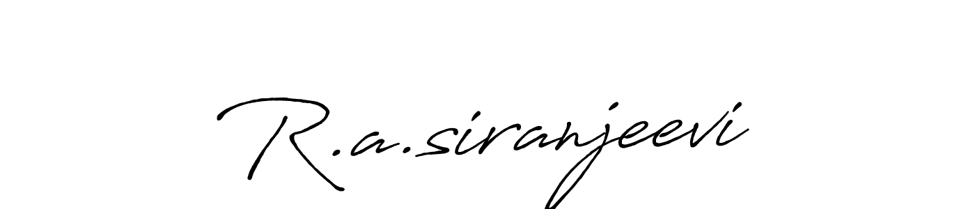 Make a beautiful signature design for name R.a.siranjeevi. Use this online signature maker to create a handwritten signature for free. R.a.siranjeevi signature style 7 images and pictures png