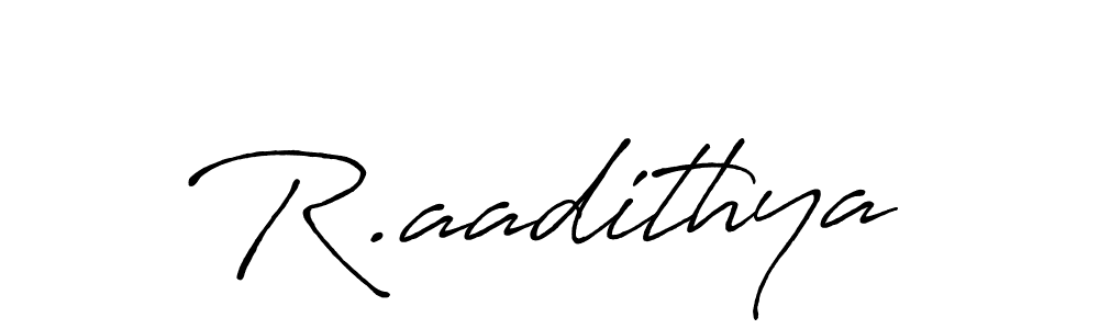 Also You can easily find your signature by using the search form. We will create R.aadithya name handwritten signature images for you free of cost using Antro_Vectra_Bolder sign style. R.aadithya signature style 7 images and pictures png