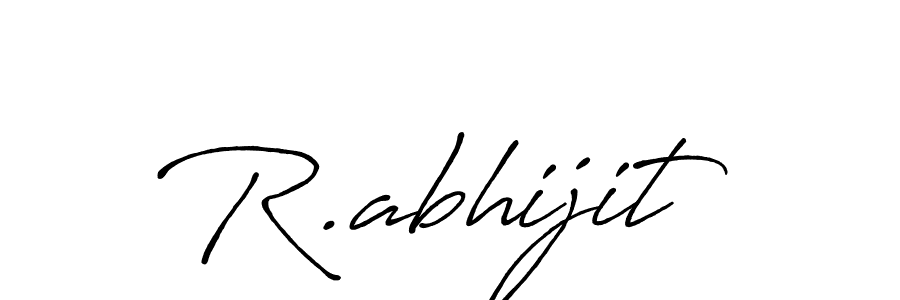R.abhijit stylish signature style. Best Handwritten Sign (Antro_Vectra_Bolder) for my name. Handwritten Signature Collection Ideas for my name R.abhijit. R.abhijit signature style 7 images and pictures png