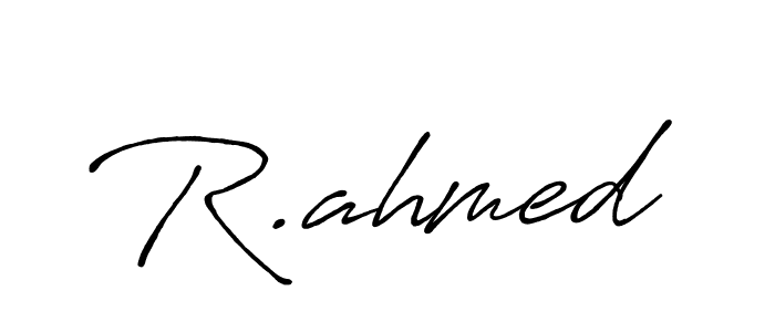 Make a beautiful signature design for name R.ahmed. Use this online signature maker to create a handwritten signature for free. R.ahmed signature style 7 images and pictures png