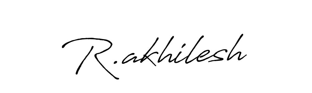 R.akhilesh stylish signature style. Best Handwritten Sign (Antro_Vectra_Bolder) for my name. Handwritten Signature Collection Ideas for my name R.akhilesh. R.akhilesh signature style 7 images and pictures png