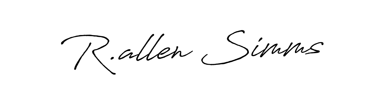 You can use this online signature creator to create a handwritten signature for the name R.allen Simms. This is the best online autograph maker. R.allen Simms signature style 7 images and pictures png