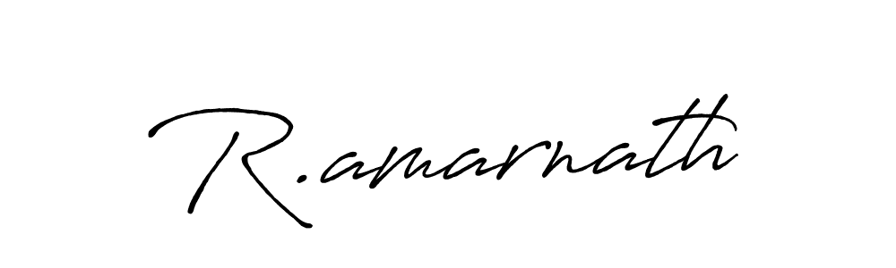 Use a signature maker to create a handwritten signature online. With this signature software, you can design (Antro_Vectra_Bolder) your own signature for name R.amarnath. R.amarnath signature style 7 images and pictures png