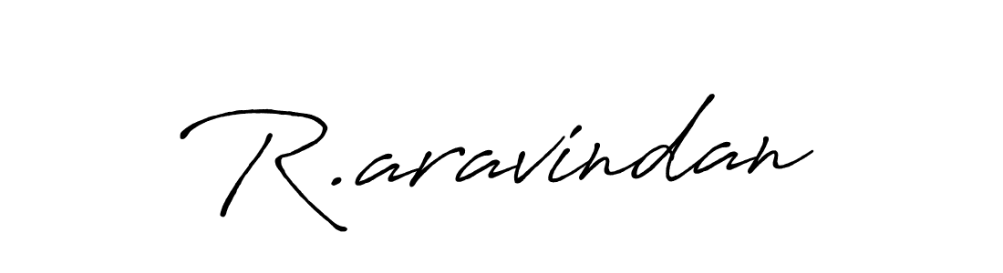 Design your own signature with our free online signature maker. With this signature software, you can create a handwritten (Antro_Vectra_Bolder) signature for name R.aravindan. R.aravindan signature style 7 images and pictures png