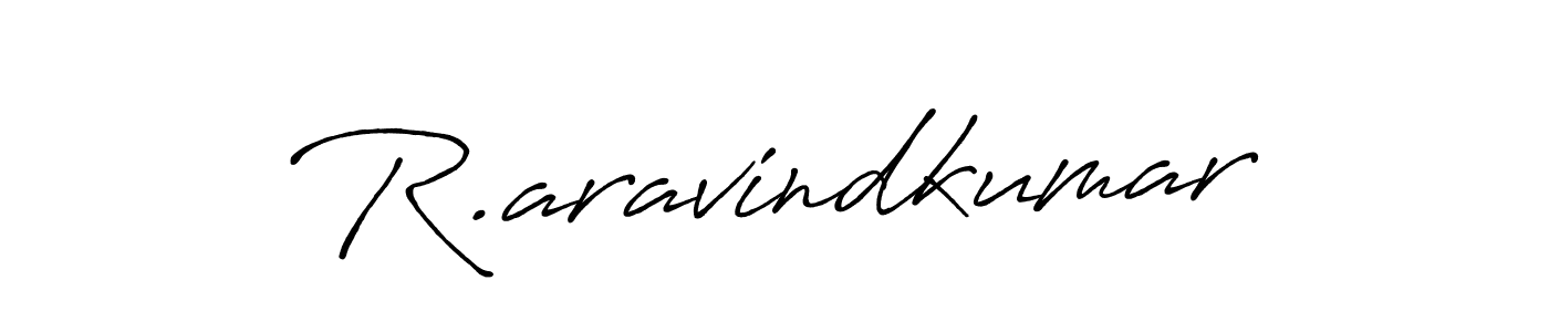 Use a signature maker to create a handwritten signature online. With this signature software, you can design (Antro_Vectra_Bolder) your own signature for name R.aravindkumar. R.aravindkumar signature style 7 images and pictures png