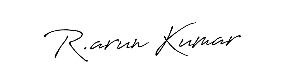How to make R.arun Kumar signature? Antro_Vectra_Bolder is a professional autograph style. Create handwritten signature for R.arun Kumar name. R.arun Kumar signature style 7 images and pictures png