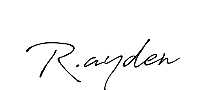 if you are searching for the best signature style for your name R.ayden. so please give up your signature search. here we have designed multiple signature styles  using Antro_Vectra_Bolder. R.ayden signature style 7 images and pictures png