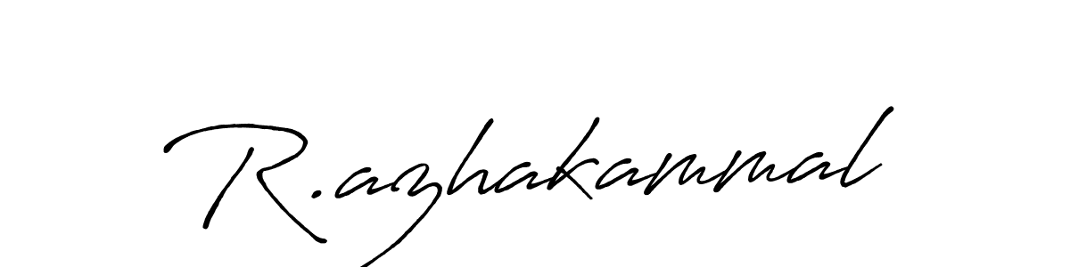 if you are searching for the best signature style for your name R.azhakammal. so please give up your signature search. here we have designed multiple signature styles  using Antro_Vectra_Bolder. R.azhakammal signature style 7 images and pictures png