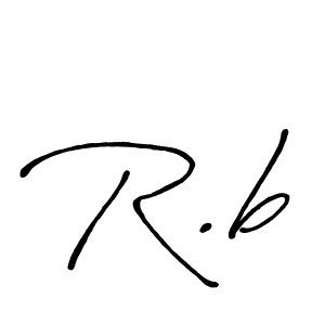 Also You can easily find your signature by using the search form. We will create R.b name handwritten signature images for you free of cost using Antro_Vectra_Bolder sign style. R.b signature style 7 images and pictures png