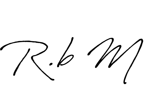 You should practise on your own different ways (Antro_Vectra_Bolder) to write your name (R.b M) in signature. don't let someone else do it for you. R.b M signature style 7 images and pictures png