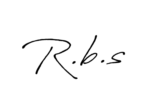 The best way (Antro_Vectra_Bolder) to make a short signature is to pick only two or three words in your name. The name R.b.s include a total of six letters. For converting this name. R.b.s signature style 7 images and pictures png