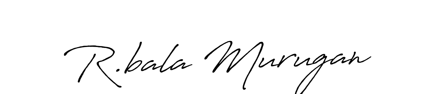 Use a signature maker to create a handwritten signature online. With this signature software, you can design (Antro_Vectra_Bolder) your own signature for name R.bala Murugan. R.bala Murugan signature style 7 images and pictures png