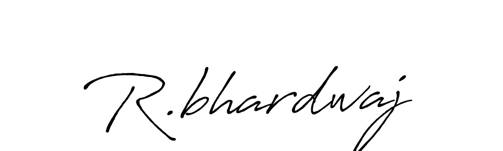 Make a beautiful signature design for name R.bhardwaj. With this signature (Antro_Vectra_Bolder) style, you can create a handwritten signature for free. R.bhardwaj signature style 7 images and pictures png