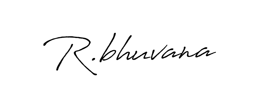 Make a beautiful signature design for name R.bhuvana. With this signature (Antro_Vectra_Bolder) style, you can create a handwritten signature for free. R.bhuvana signature style 7 images and pictures png