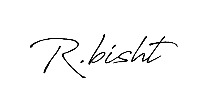 The best way (Antro_Vectra_Bolder) to make a short signature is to pick only two or three words in your name. The name R.bisht include a total of six letters. For converting this name. R.bisht signature style 7 images and pictures png