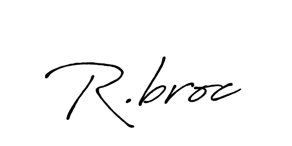 Use a signature maker to create a handwritten signature online. With this signature software, you can design (Antro_Vectra_Bolder) your own signature for name R.broc. R.broc signature style 7 images and pictures png