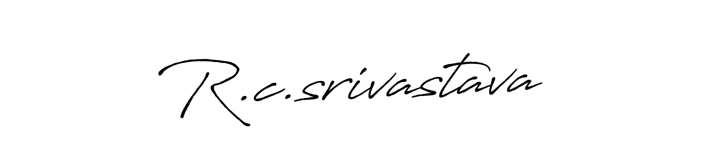 R.c.srivastava stylish signature style. Best Handwritten Sign (Antro_Vectra_Bolder) for my name. Handwritten Signature Collection Ideas for my name R.c.srivastava. R.c.srivastava signature style 7 images and pictures png