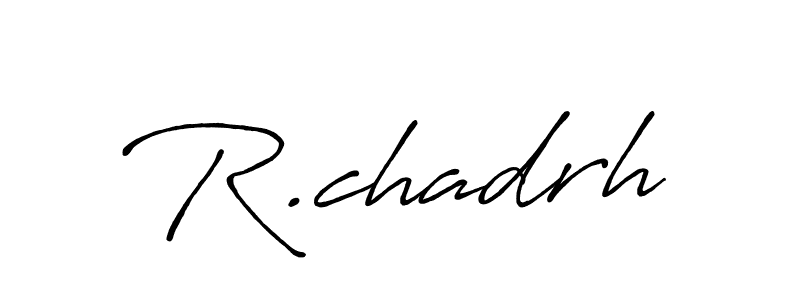 if you are searching for the best signature style for your name R.chadrh. so please give up your signature search. here we have designed multiple signature styles  using Antro_Vectra_Bolder. R.chadrh signature style 7 images and pictures png