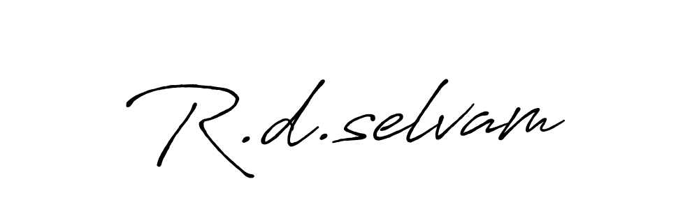 Best and Professional Signature Style for R.d.selvam. Antro_Vectra_Bolder Best Signature Style Collection. R.d.selvam signature style 7 images and pictures png