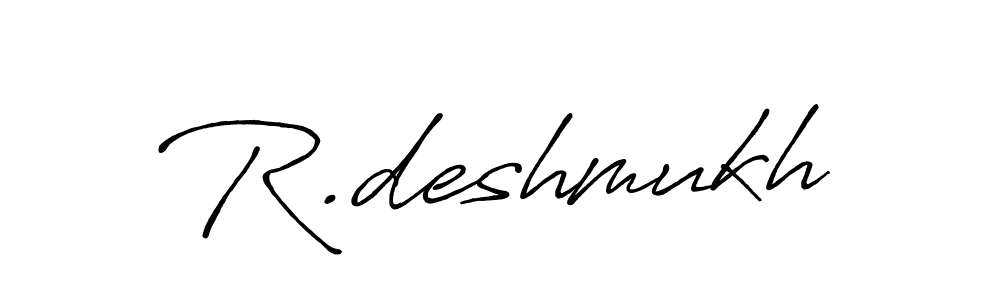 You should practise on your own different ways (Antro_Vectra_Bolder) to write your name (R.deshmukh) in signature. don't let someone else do it for you. R.deshmukh signature style 7 images and pictures png