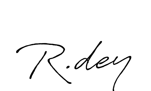 Similarly Antro_Vectra_Bolder is the best handwritten signature design. Signature creator online .You can use it as an online autograph creator for name R.dey. R.dey signature style 7 images and pictures png