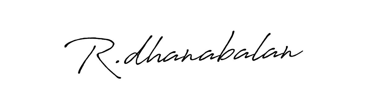 The best way (Antro_Vectra_Bolder) to make a short signature is to pick only two or three words in your name. The name R.dhanabalan include a total of six letters. For converting this name. R.dhanabalan signature style 7 images and pictures png