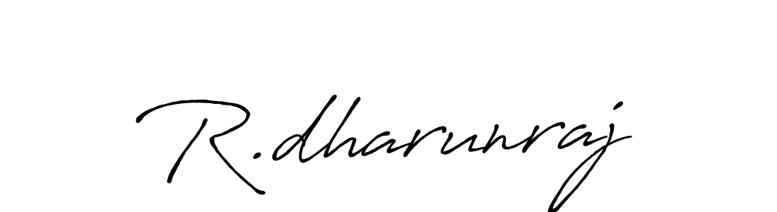 Similarly Antro_Vectra_Bolder is the best handwritten signature design. Signature creator online .You can use it as an online autograph creator for name R.dharunraj. R.dharunraj signature style 7 images and pictures png