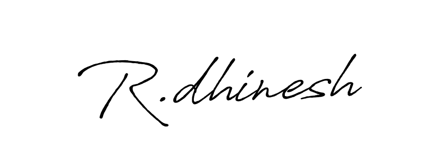 How to make R.dhinesh signature? Antro_Vectra_Bolder is a professional autograph style. Create handwritten signature for R.dhinesh name. R.dhinesh signature style 7 images and pictures png