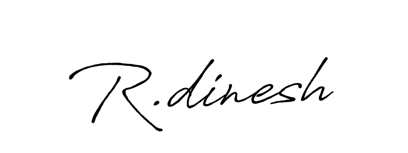 The best way (Antro_Vectra_Bolder) to make a short signature is to pick only two or three words in your name. The name R.dinesh include a total of six letters. For converting this name. R.dinesh signature style 7 images and pictures png