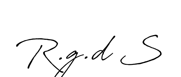 Similarly Antro_Vectra_Bolder is the best handwritten signature design. Signature creator online .You can use it as an online autograph creator for name R.g.d S. R.g.d S signature style 7 images and pictures png