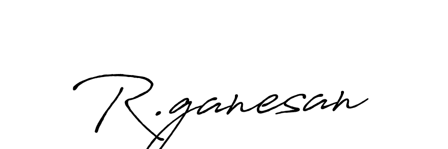 How to make R.ganesan signature? Antro_Vectra_Bolder is a professional autograph style. Create handwritten signature for R.ganesan name. R.ganesan signature style 7 images and pictures png