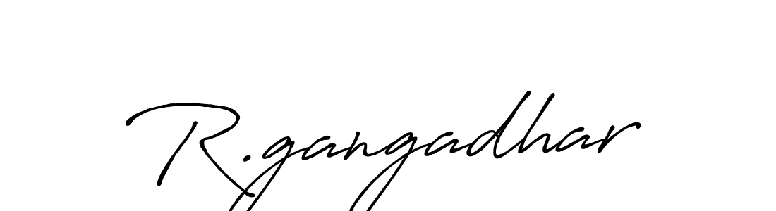The best way (Antro_Vectra_Bolder) to make a short signature is to pick only two or three words in your name. The name R.gangadhar include a total of six letters. For converting this name. R.gangadhar signature style 7 images and pictures png