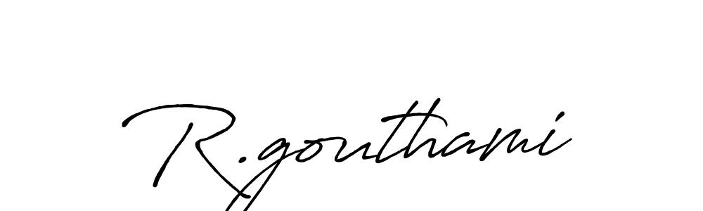 Also You can easily find your signature by using the search form. We will create R.gouthami name handwritten signature images for you free of cost using Antro_Vectra_Bolder sign style. R.gouthami signature style 7 images and pictures png