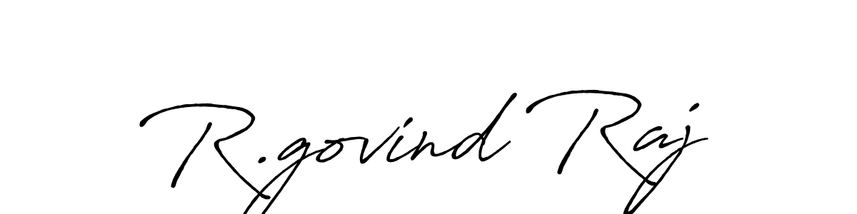 You should practise on your own different ways (Antro_Vectra_Bolder) to write your name (R.govind Raj) in signature. don't let someone else do it for you. R.govind Raj signature style 7 images and pictures png