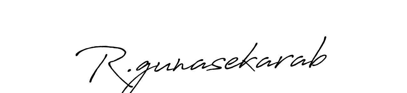 Design your own signature with our free online signature maker. With this signature software, you can create a handwritten (Antro_Vectra_Bolder) signature for name R.gunasekarab. R.gunasekarab signature style 7 images and pictures png