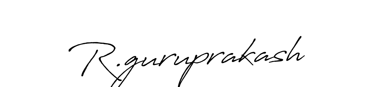 How to make R.guruprakash signature? Antro_Vectra_Bolder is a professional autograph style. Create handwritten signature for R.guruprakash name. R.guruprakash signature style 7 images and pictures png