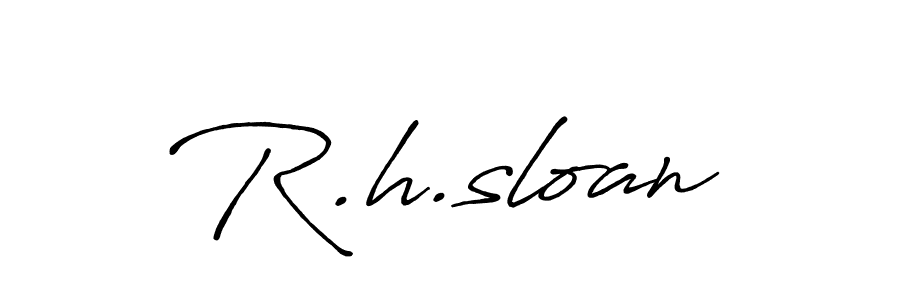 This is the best signature style for the R.h.sloan name. Also you like these signature font (Antro_Vectra_Bolder). Mix name signature. R.h.sloan signature style 7 images and pictures png